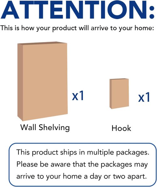 FLEXIMOUNTS 2-Pack Garage Shelving - 24"x72" Wall Storage Rack with Hooks | Classic White Finish