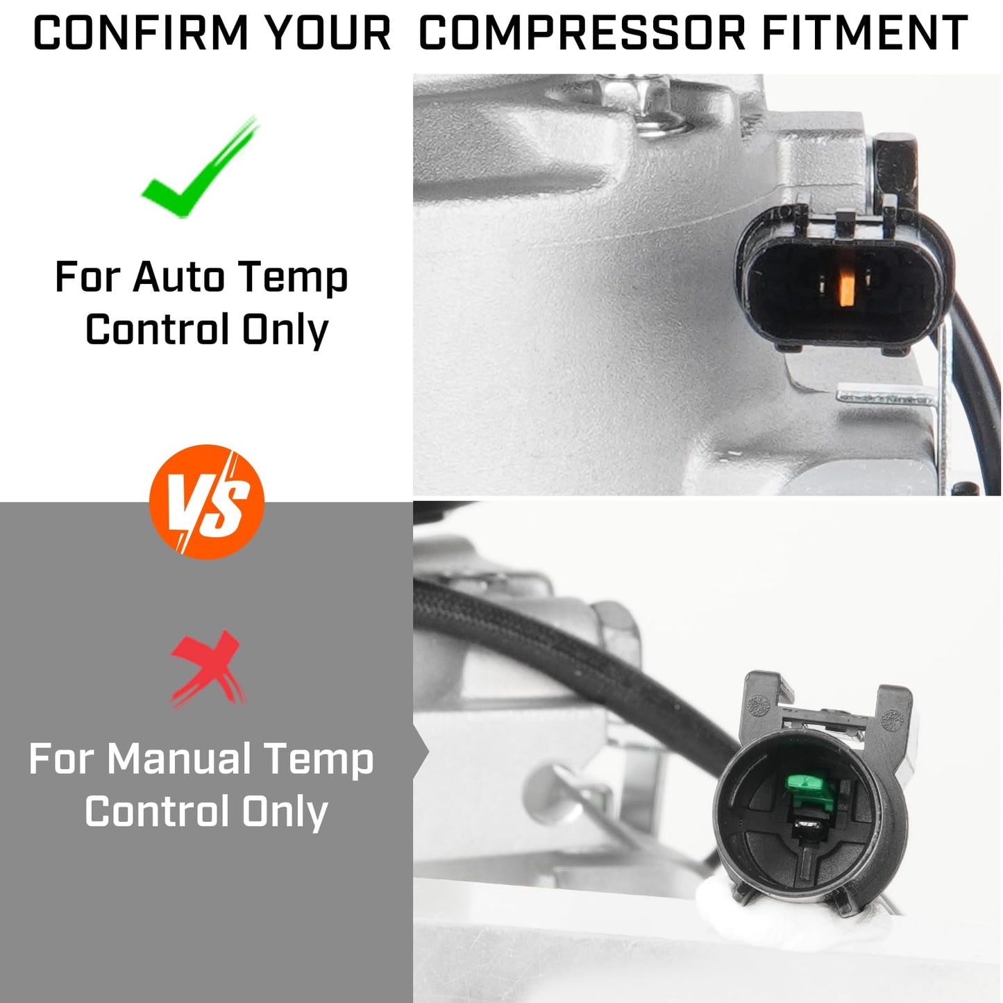 New AC Air Condition Compressor w/Clutch for Hyundai Accent 2012-2017 1.6L (ONLY Automatic Temperature Control, no Manual), for Kia Rio 2012-2017 1.6L, for CO20765C, DVE12 Style