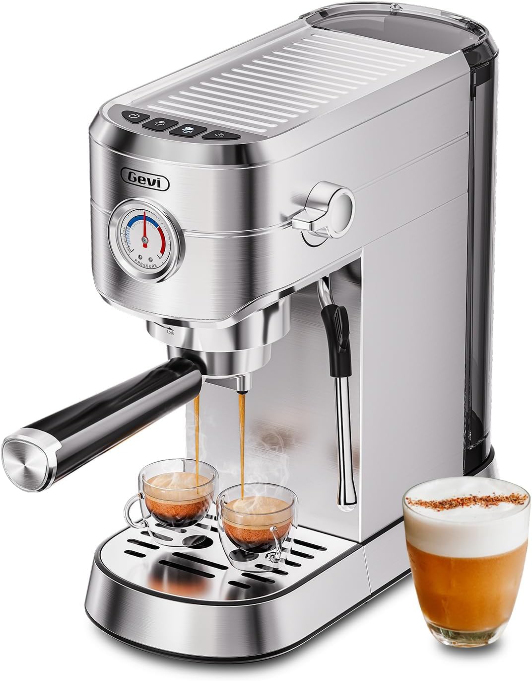 Gevi Espresso Maker 20 Bar & 3pcs Espresso Machine Accessories Set