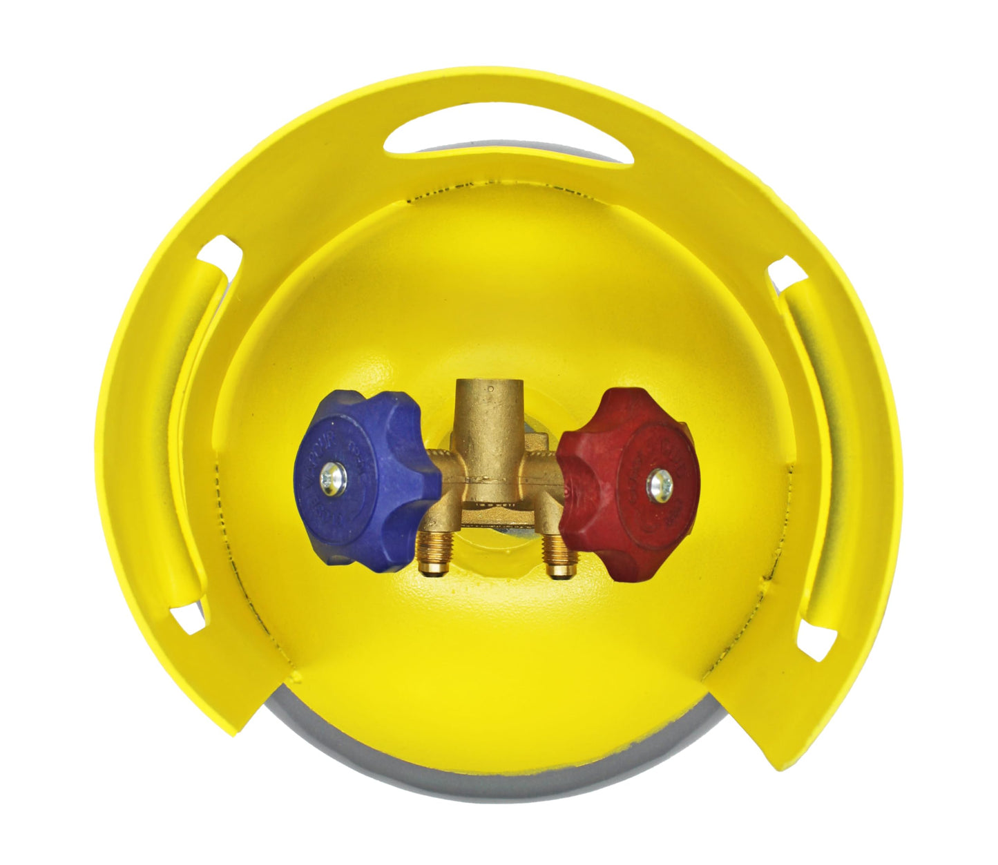 Flame King 30LB A2L Refrigerant Recovery Cylinder Tank, 400 PSI, Dual Y-Valve Liquid/Vapor, Heavy-Duty Steel, HVAC Recovery & Storage