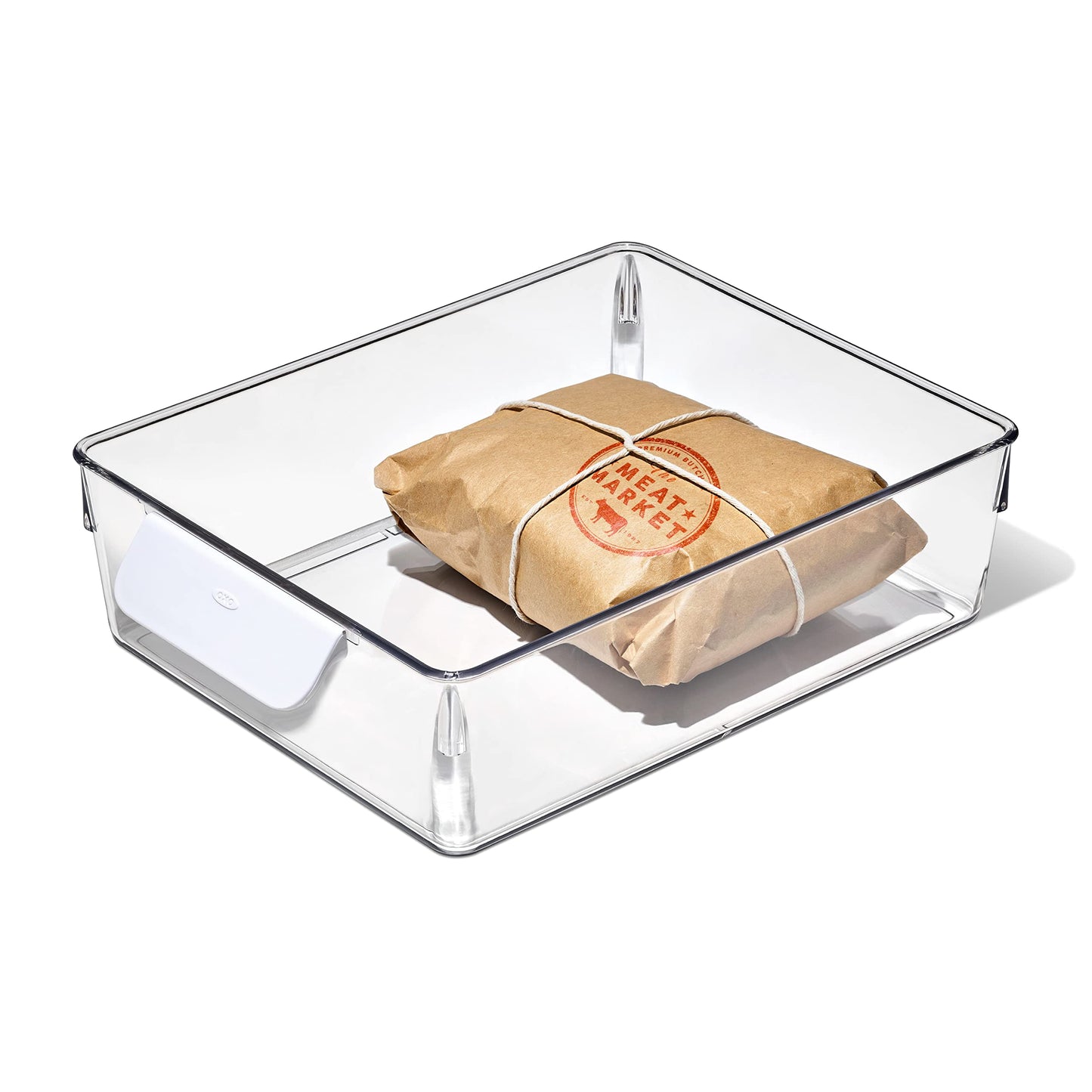 OXO Good Grips Fridge Organization Bin 8 in x 10 in - for Deli Meats, Cheeses, Loose Fruits and More