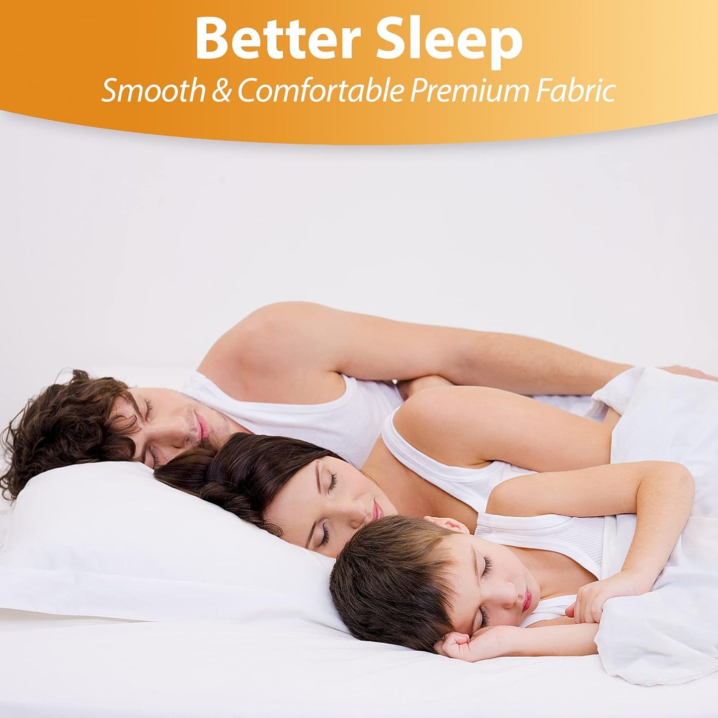 Waterproof Mattress Protector by [Brand Name] - Queen Size 6-Sided Zippered Encasement | Breathable, Machine Washable, Fits Mattresses Up to 16” Deep