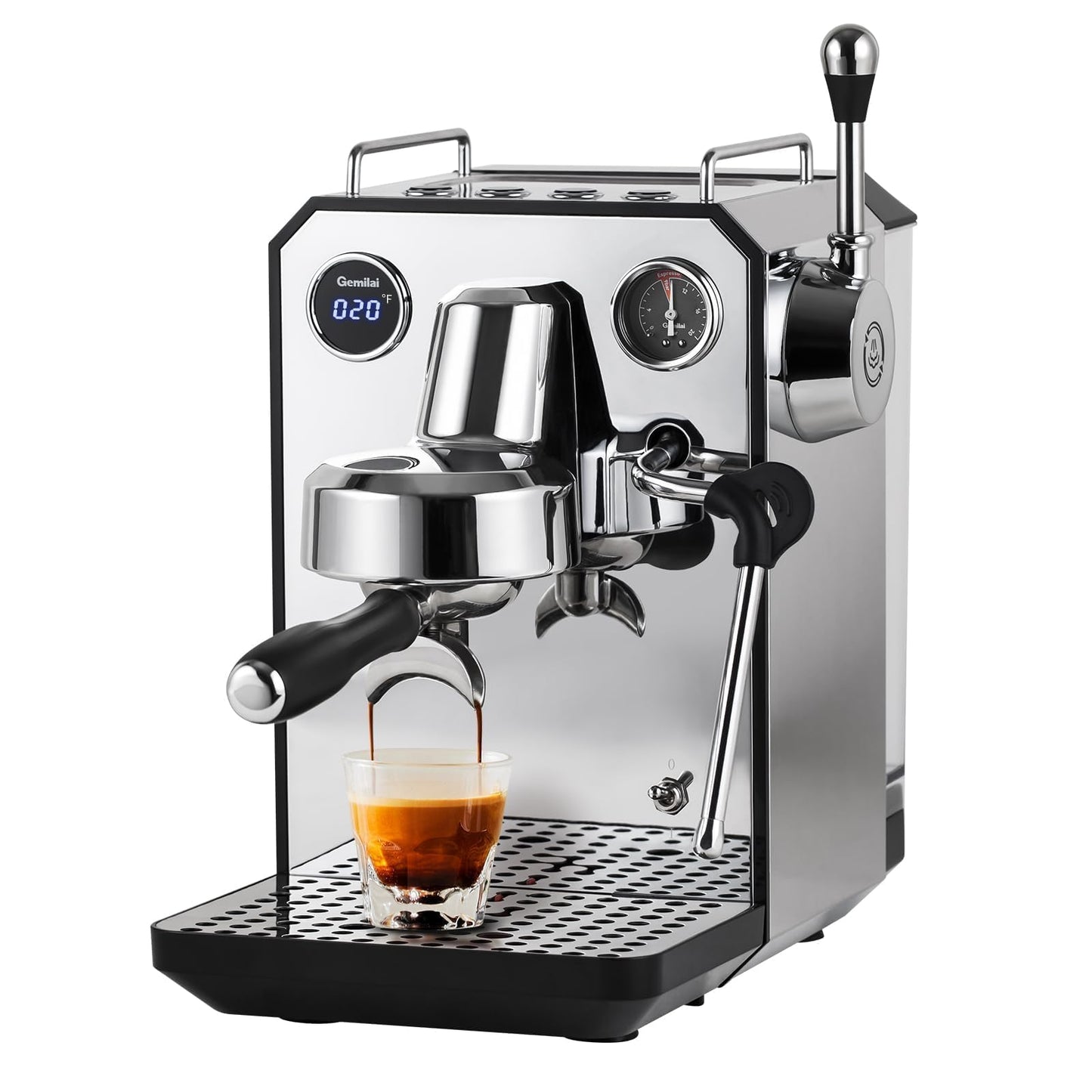 Gemilai G3006 Espresso Machine & Milk Frothing Pitcher Bundle