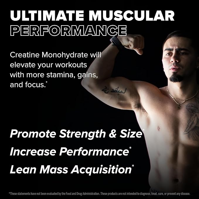 FINAFLEX Pure CREATINE, Unflavored - 10.6 oz - Promotes Muscular Strength, Size & Performance - 100% Pure, Micronized Creatine Monohydrate - NSF Certified - 60 Servings