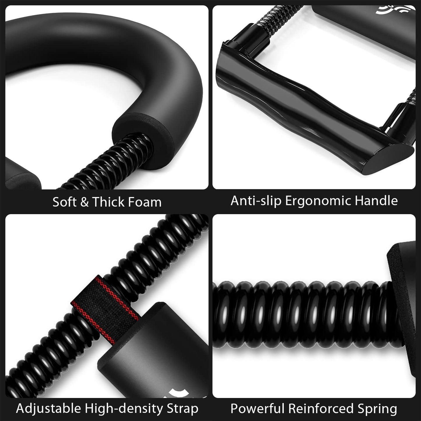 Sportneer Forearm Strengthener Forearm Wrist Strengthener Exerciser with Adjustable Tension for Improving Strength - Hand Developer Arm Grip Workout Strength Trainer Home Gym Workout Equipment for Starter and Pro