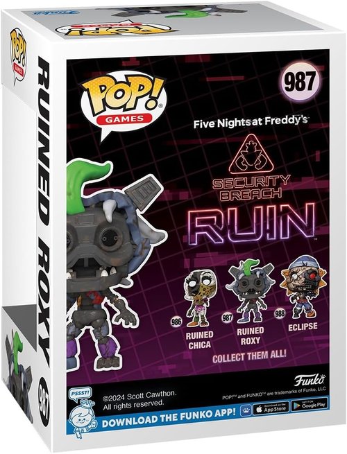 Funko POP! Ruined Roxy Vinyl Figure - Collectible FNAF Model for Kids & Adults | Perfect Gift for Gamers