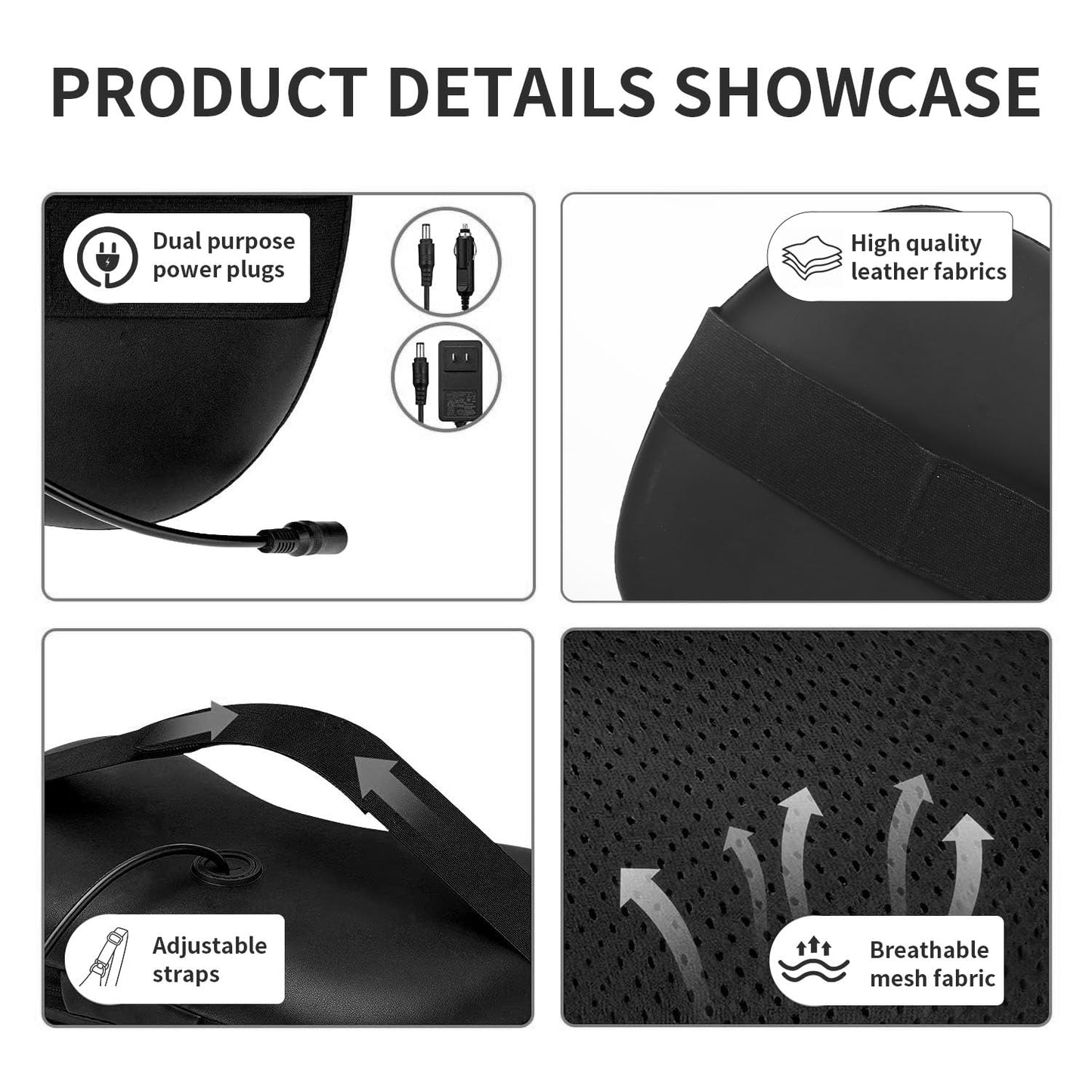 iKristin Back Massager, Shiatsu Neck Massager with Heat, Electric Back Massager for Shoulder, Back, Leg, Deep Tissue Kneading Massage to Relief Muscles, Massage Pillow for Mom/Dad/Women/Men M