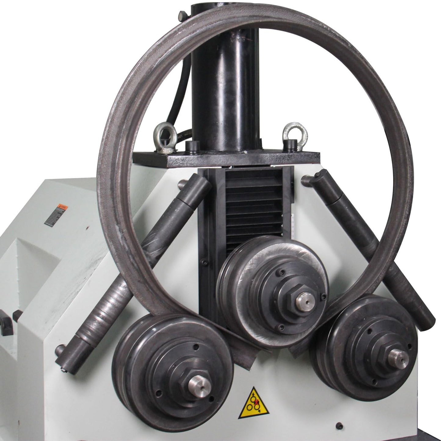 KAKA Industrial Roll Bending Machine- Heavy Duty Hydraulic Profile Bender for Steel Pipe,3HP Heavy Duty Bender for 2.4 inch Flat Bar, 1.4 inch Round Tube & 2 inch Square Bar | 220V 3-Phase HRBM-50HV
