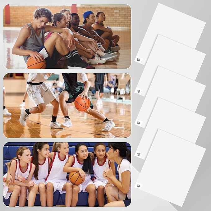 Basketball Sticky Adhesive Mat Replacement Sheets Clean Grip Tacky Floor Mats Replacement Sheet Courtside Basketball Court Accessory for Remove Dust Dirt from Shoe