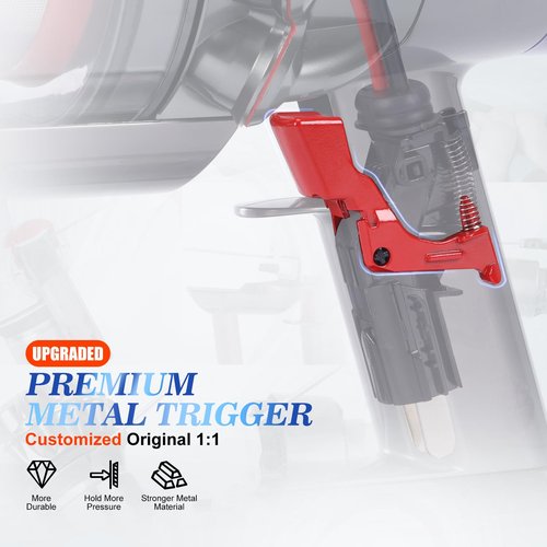 2PCS Metal Trigger Switch Button Compatible with Dyson V10 V11 SV12 SV14 Vacuum Cleaner Power Switch Button Replacement Parts with Repair Tools