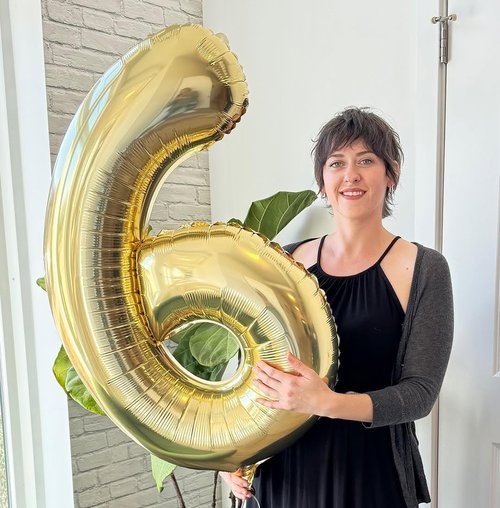 Champagne Gold 9 Balloon - 40 Inch Giant Number Balloon for 9th Birthday Decorations