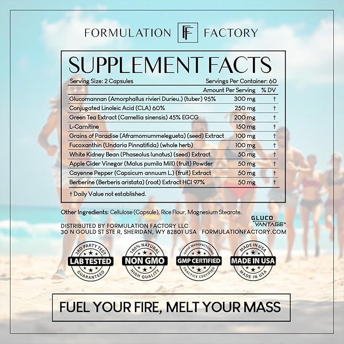Melt Mode 10-in-1 Weight Support, Metabolism Booster & Appetite Control with Green Tea, L-Carnitine, CLA, Glucomannan & More (4 Month Supply, 240 Capsules)
