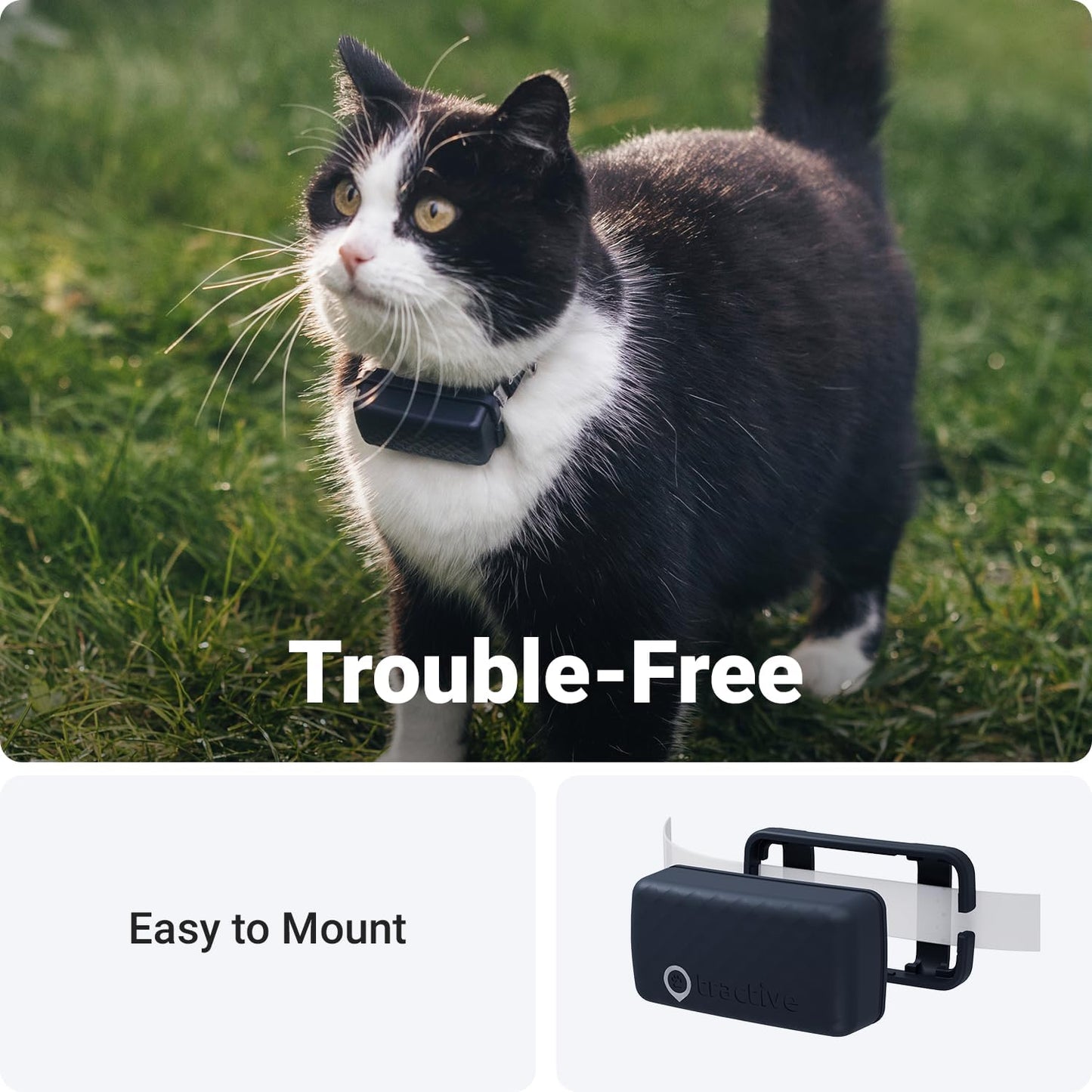 Tractive (Pack 2) GPS Cat Mini Clip Mounting