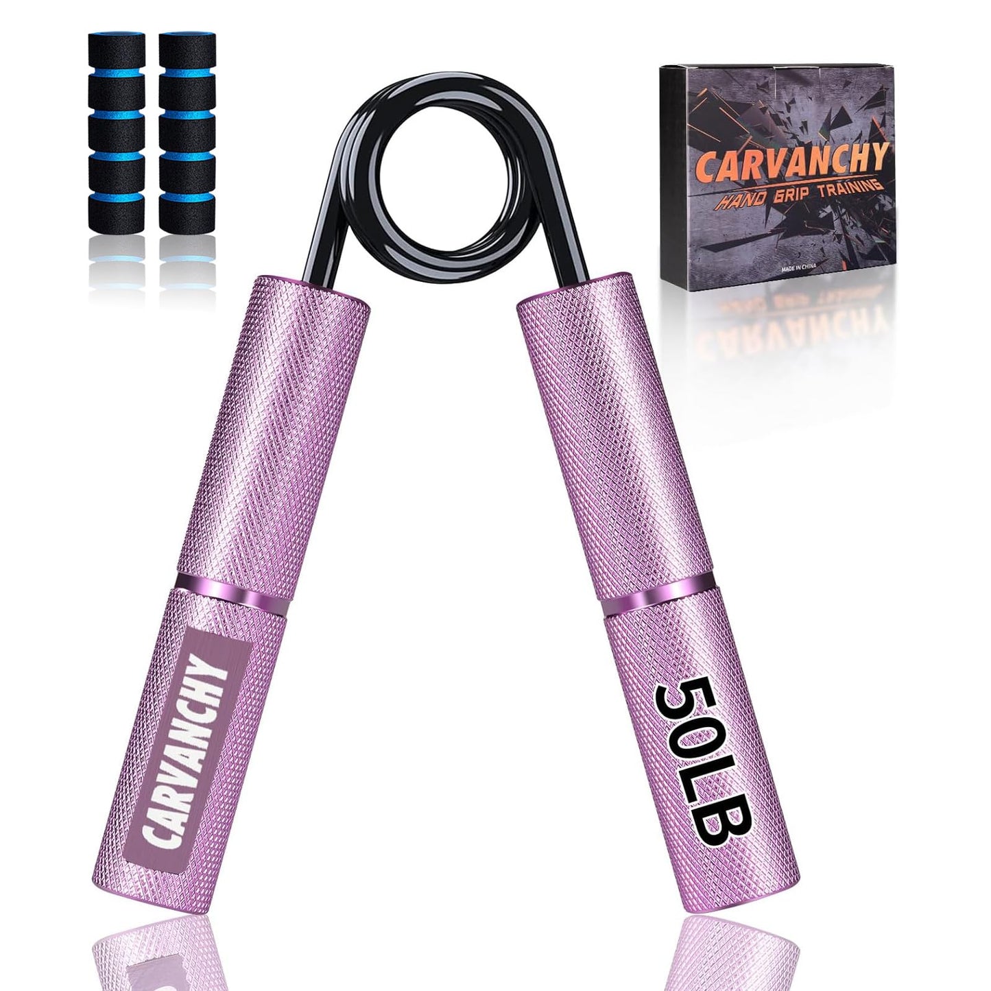 Grip Strength Trainer, 50LB, Wrist Forearm Strengthener, Metal No Slip, Hand Grip Gripper Strengthener for Strength Training and Exercise, Hand Workout Squeezer Grip Strength