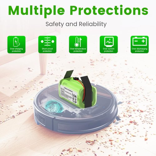Labtec 14.4V 4000mAh Replacement for Eufy Battery RoboVac 11, 11S, 11S, MAX, 30, 15C, 15T, 12, 35C and Ecovacs Deebot N79S, DN622 Vacuum Cleaner Battery