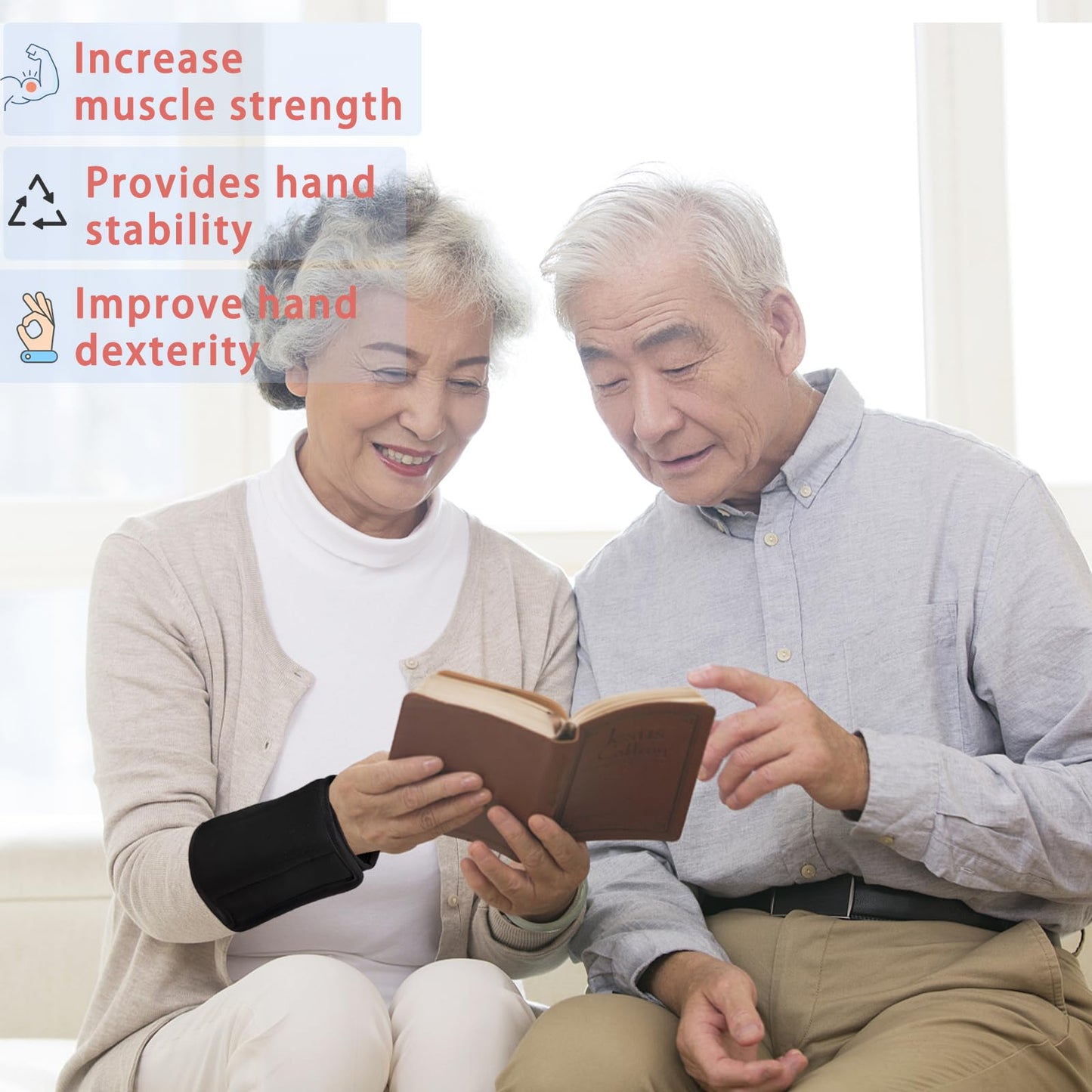 Okueejur Wrist Weights for Tremors Hand Weighted Utensils for Hand Tremors Perfect Writing Weights & Hand Strengthening Tools for Parkinson’s Essential Tremors Patients (1)
