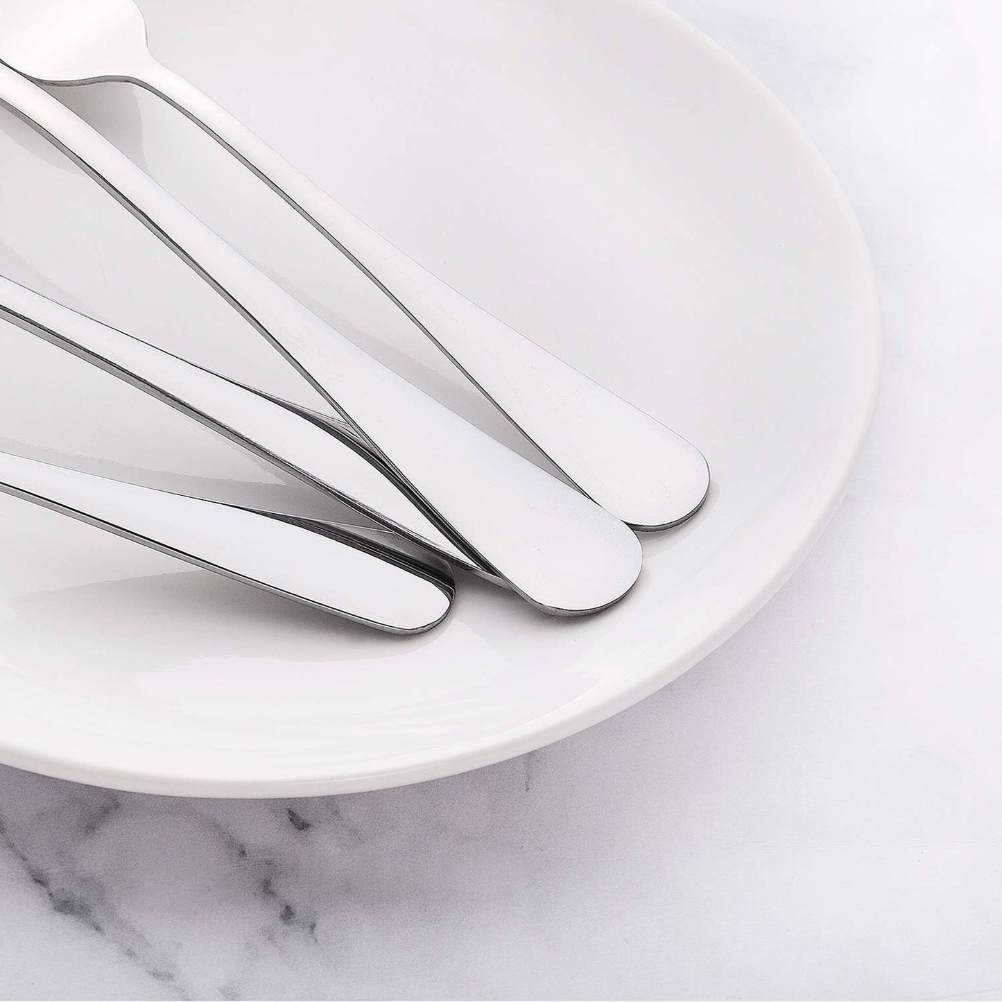 Regine Switzerland 40-Piece Stainless Steel Silverware Set - Service for 8 | Mirror Polished & Dishwasher Safe