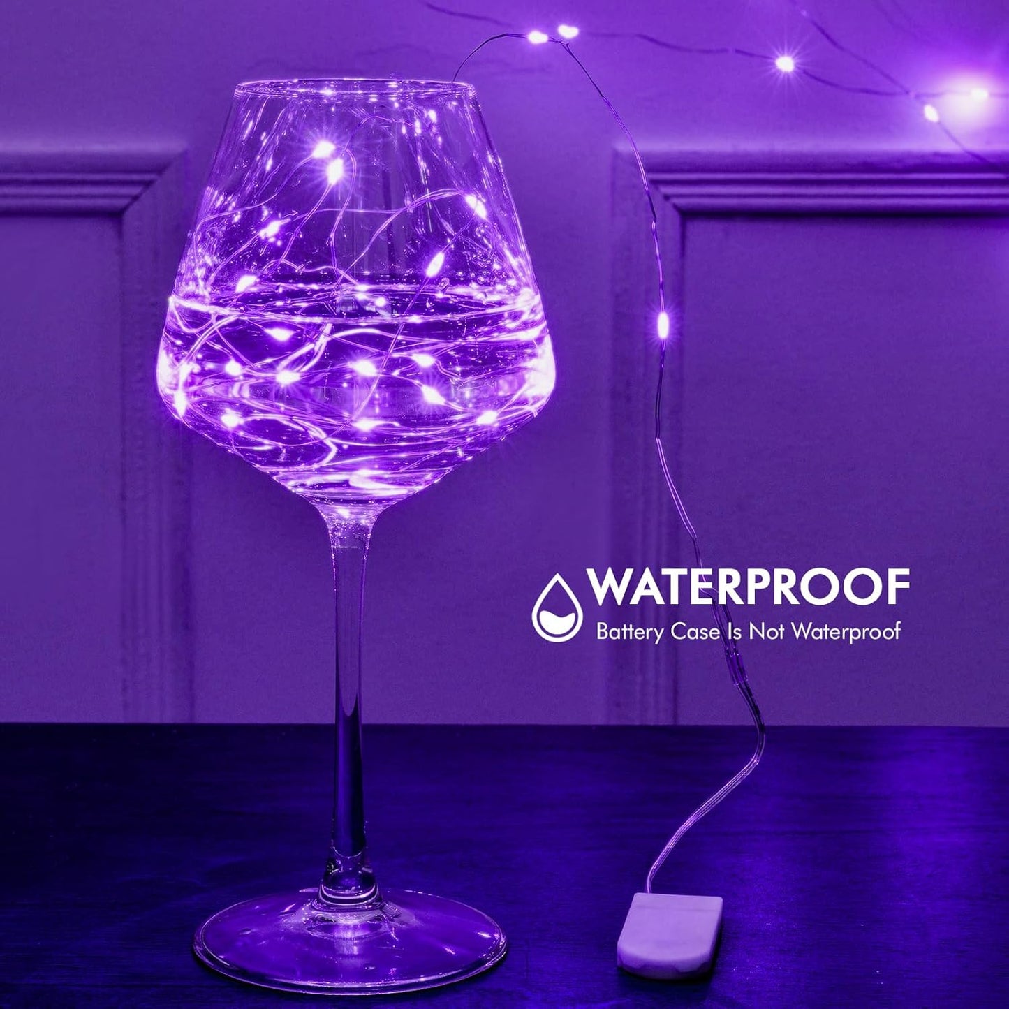 Skiennix 12 Pack Fairy Lights - Battery Operated 7FT Waterproof Silver Wire String Lights | Indoor/Outdoor Decor