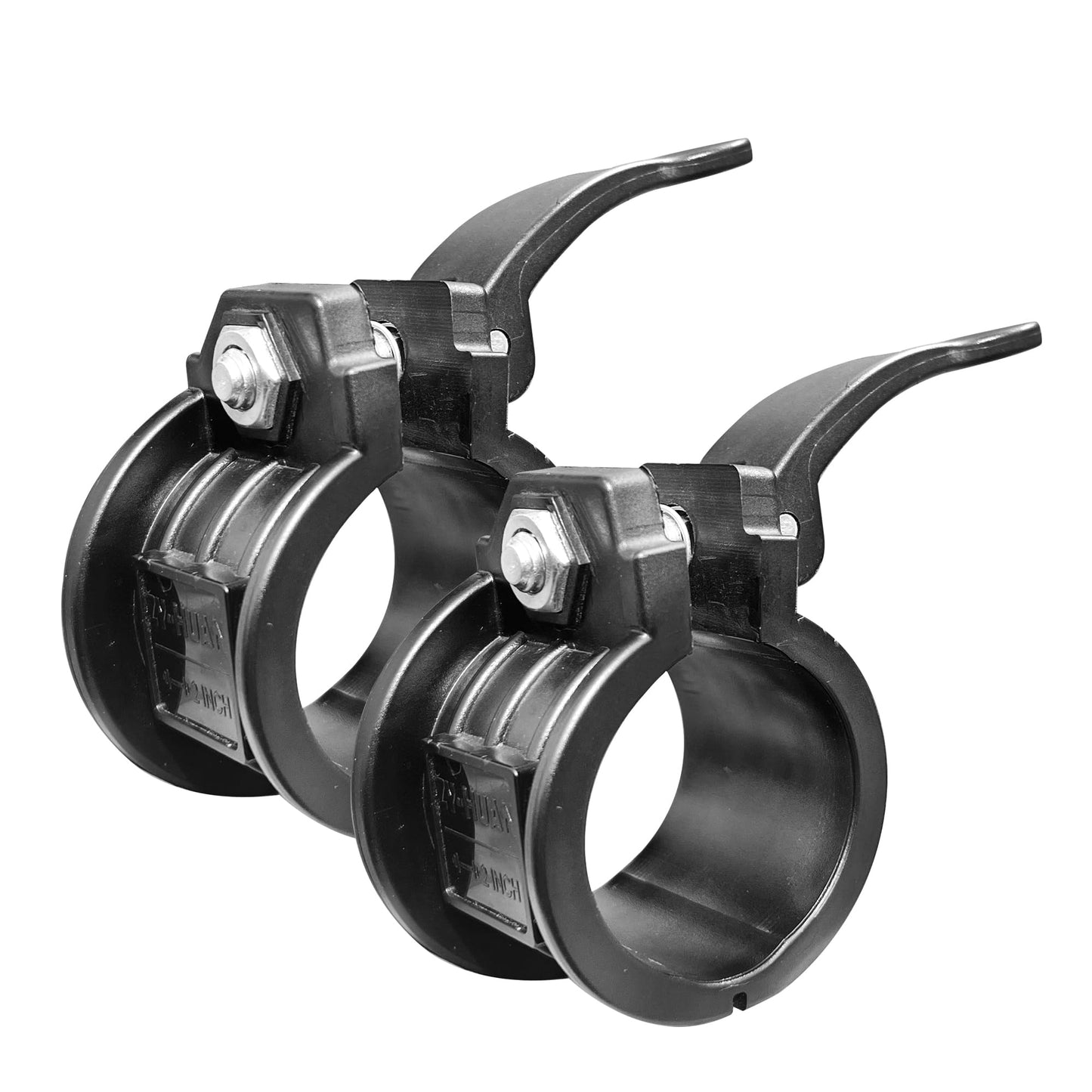 Olympic Barbell Clamps 2 inch Adjustable Barbell Clips Quick Release Pair of Locking Weight Clips for Bars