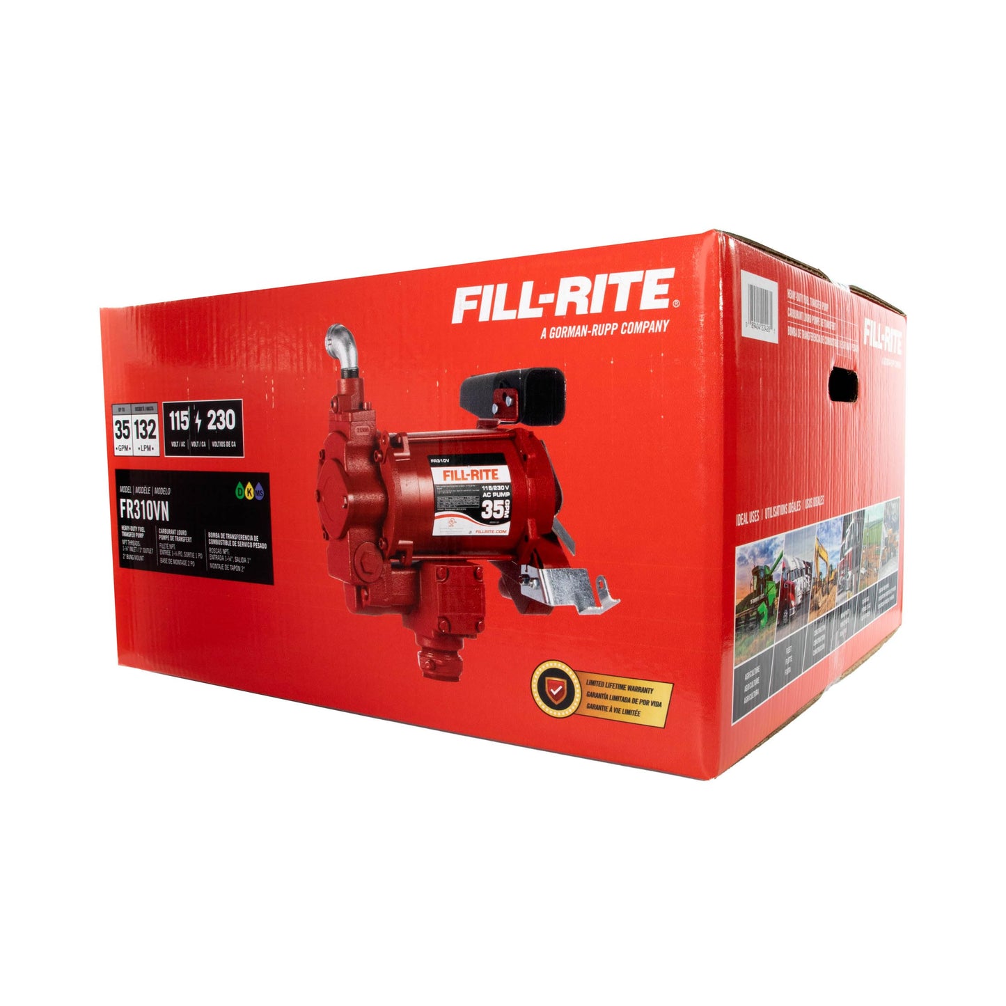 Fill-Rite FR310VN 115V/230V 35 GPM Fuel Transfer Pump (Pump Only)