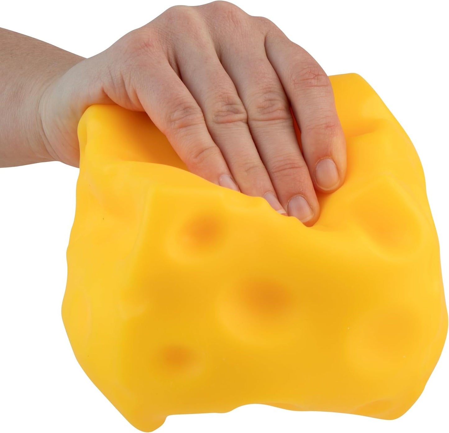 ORB Easy Sqweezy Super Cheesy - Fun, Squishy Stress Relief Toy | Extra Soft Giant Cheese Block