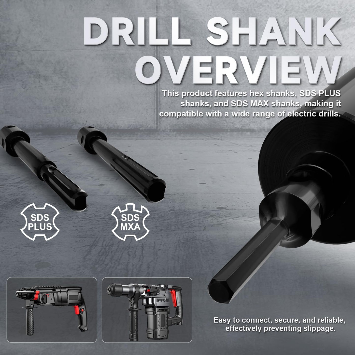 Diamond Core Drill Bit 6-3/8"(162mm) with Pilot Bit & Adapters (SDS Plus & Hex) – Upgraded Welded Segments, 8.6" Depth – for Concrete, Solid Brick, Hollow Brick, Masonry & More