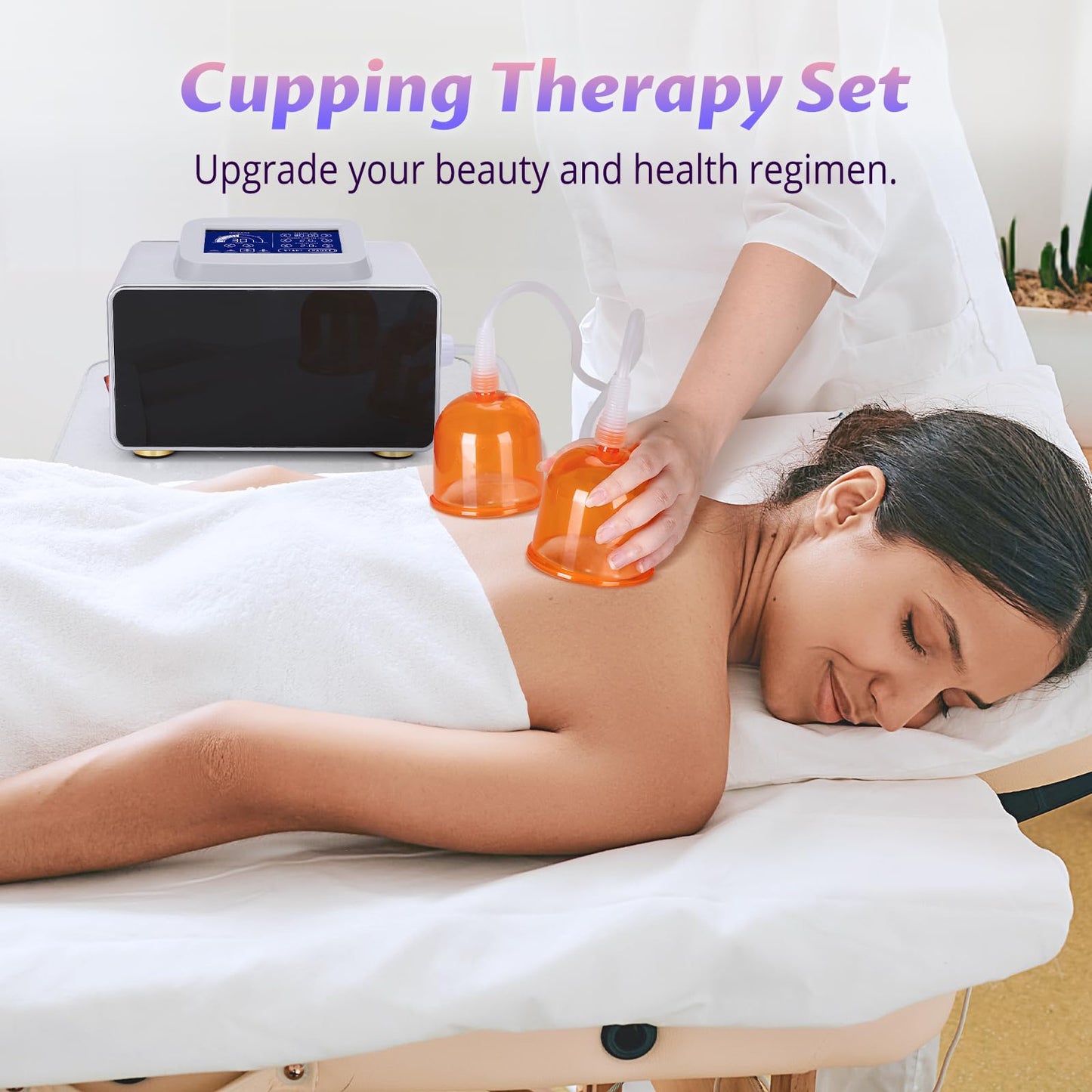 RUTAWZ Commercial Multifunction Butt Lifting Machine, 24 Cups LCD Touch Screen, Facial Care/Cupping/Breast Lift/Hip Lift/Postpartum Recovery for Salon Spa