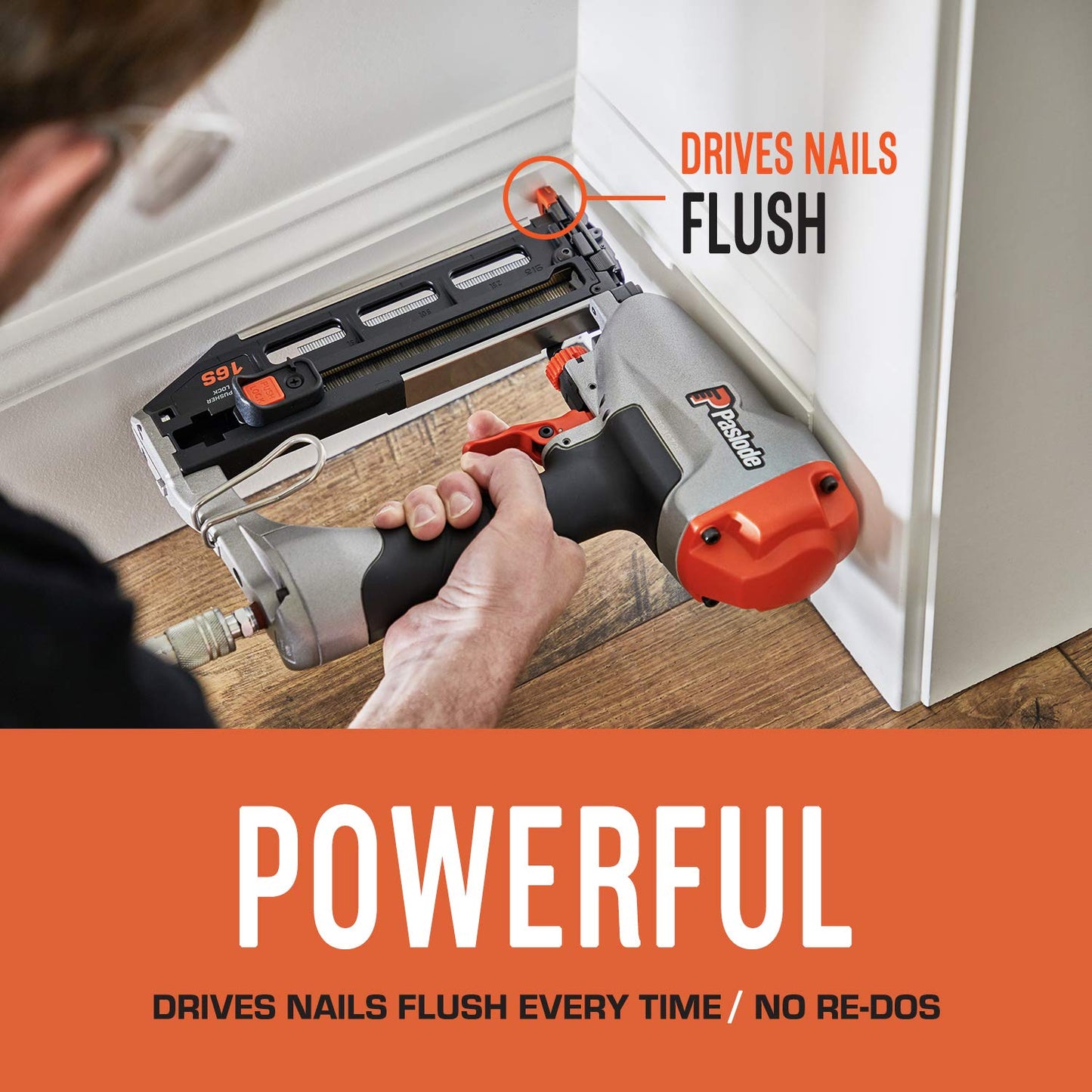 Paslode, Pneumatic Finish Nailer, 515500, 16 Gauge, Air Compressor Powered