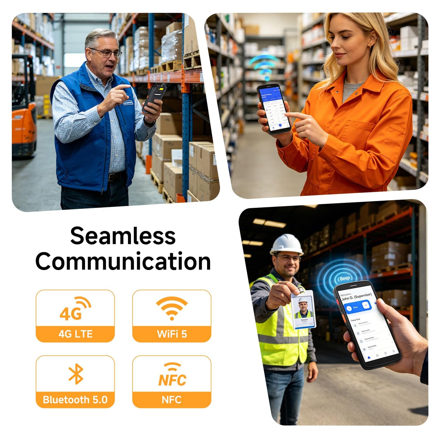 Arrvel Android 15 Barcode Scanner F2, Handheld PDA w/Zebra SE4710 Scan Engine, 6 Inch Touchscreen Industrial Mobile Computer, IP67 Data Terminal Inventory Scanner for Warehouse Logistics Management