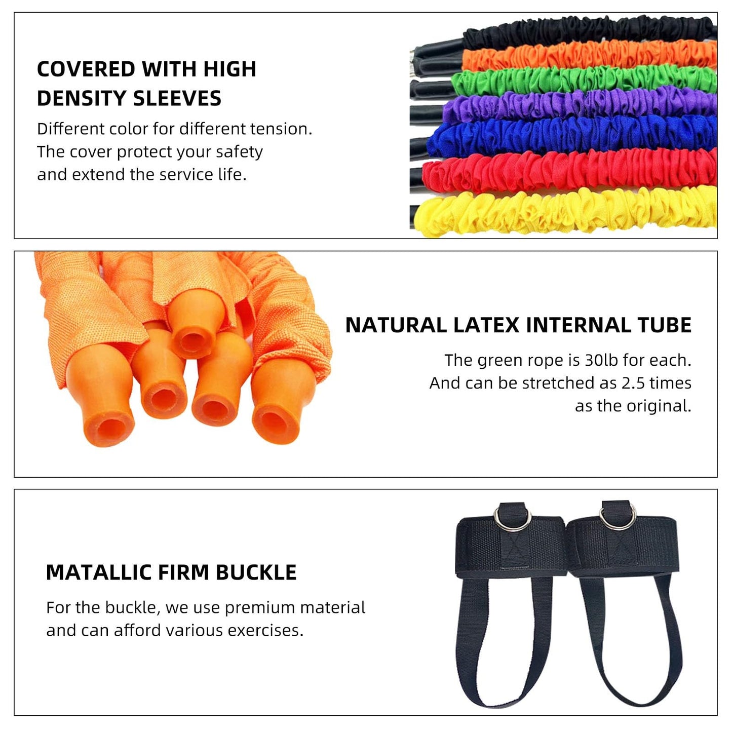 OYINDIZ Vertical Jump Trainer, Resistance Bands Set for Leg and Thigh, Strength Agility Power Exercise Basketball Volleyball Football Tennis Training Equipment