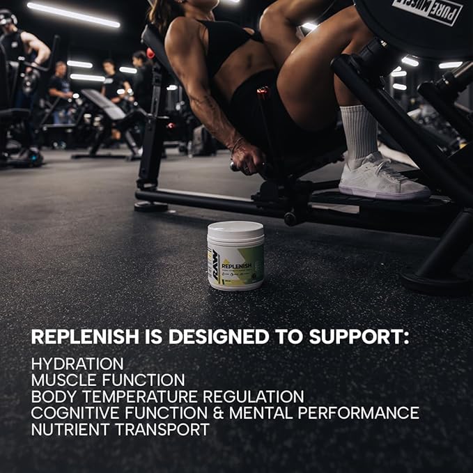 RAW Replenish, Premium Electrolytes Powder Recovery Formula, Lemon Lime (60 Servings) - Flavored Electrolyte Drink Mix Supplement for Hydration, Replenishment, Endurance & Performance Workouts