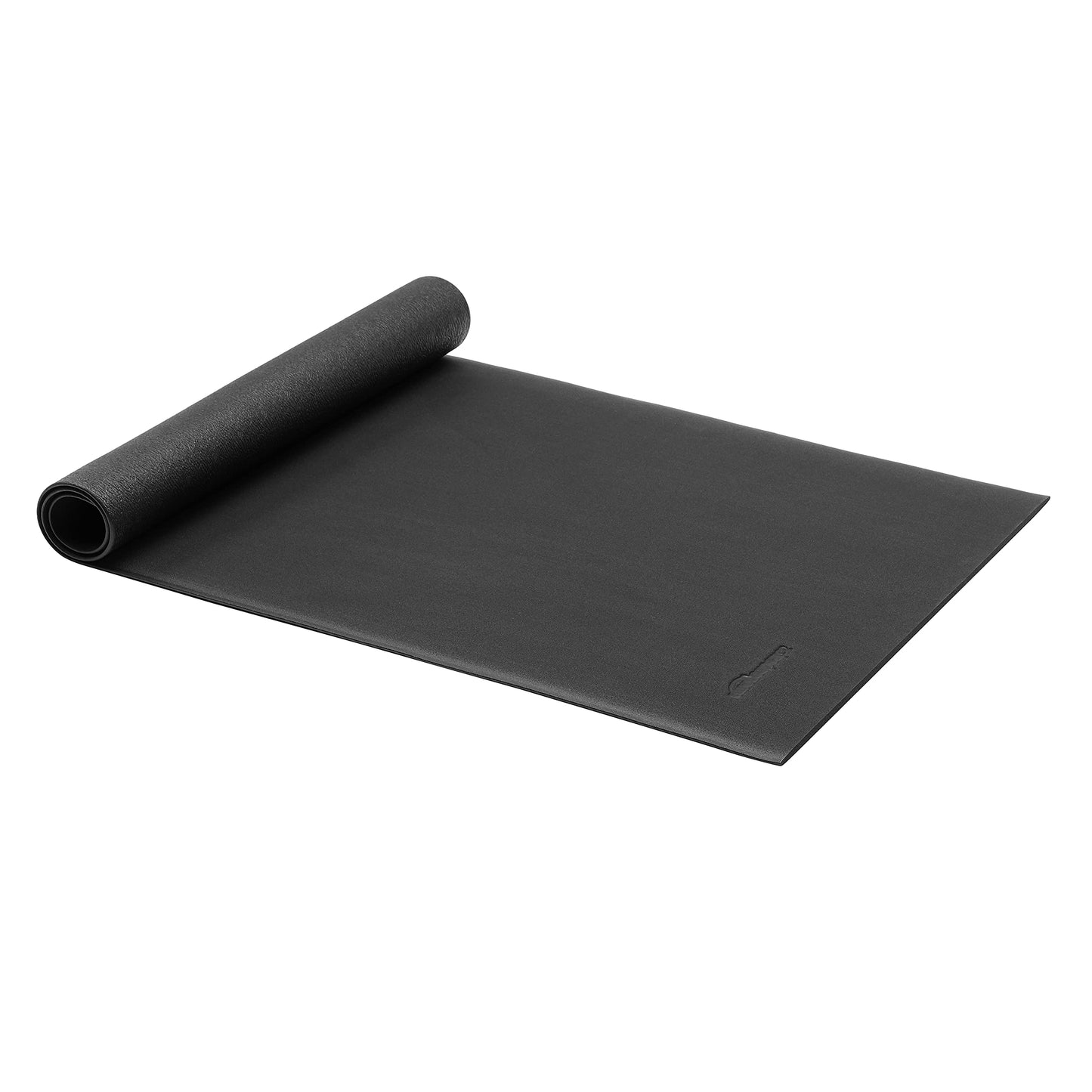 Amazon Basics Treadmill Mat and Exercise Equipment Floor Protector, Non-Slip, Noise Reduction, 2.5 Feet x 6.0 Feet, Black