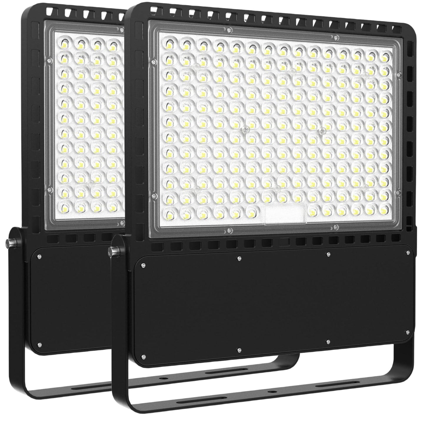 ILLSTAR 400W LED Stadium Lights,60000LM Super Bright 2500W Equivalent Flood Light Outdoor for Arena,Backyard,Parking lot,Warehouse etc, 100-277V,ETL Certification,IP66 Waterproof (2-Pack)