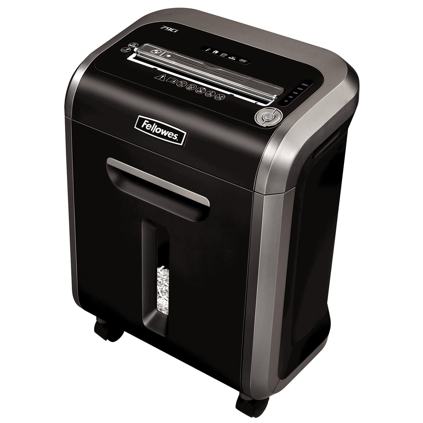 Fellowes ‎Powershred 79Ci 16-Sheet 100% Jam-Proof Heavy Duty Crosscut Paper Shredder Machine for Office and Home, Black/Dark Silver 3227919