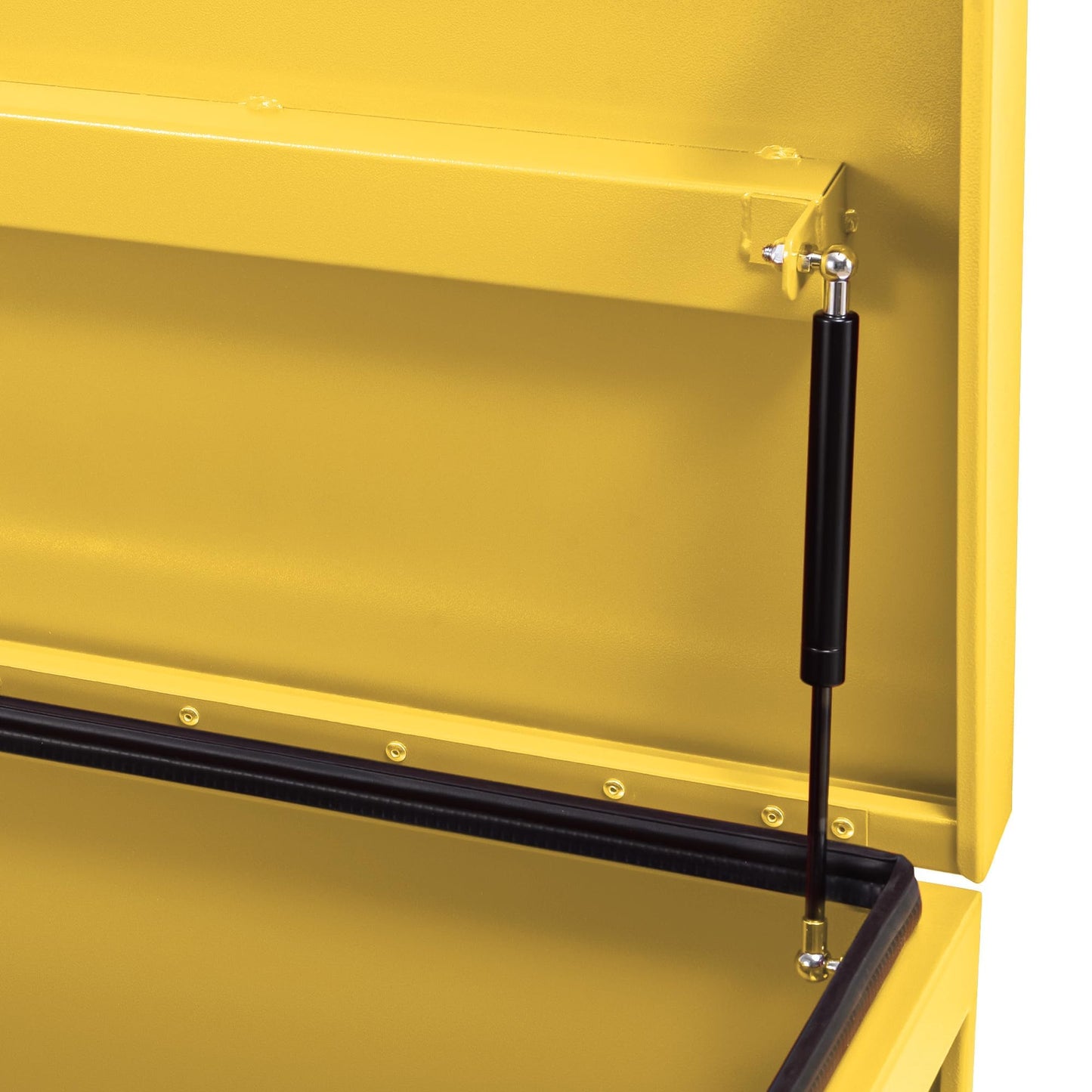 EliteEdge 48 X 24 x 28 Inch Steel Truck Tool Box, Heavy Duty Jobsite Toolbox Chest, Job Site Storage Drawer System for Truck Bed, Pickup, RV, Trailer, Yellow