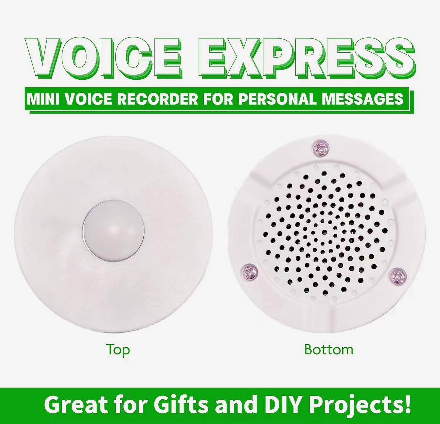 XLW 16 Min Voice Recorder,DIY Voice Recording Button for Stuffed Animals, Bear,Plush, Baby Doll,Pillow. Record Custom