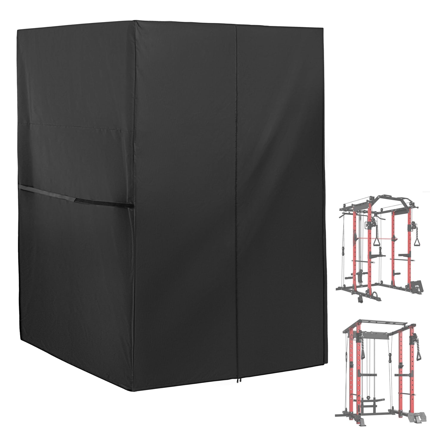 Starcrew Squat Rack Cover for Squat Cage, Waterproof Power Cage Cover for Power Rack/Home Gym Rack/Smith Machine/Weight Lifting Rack-47" x 69" x 83"