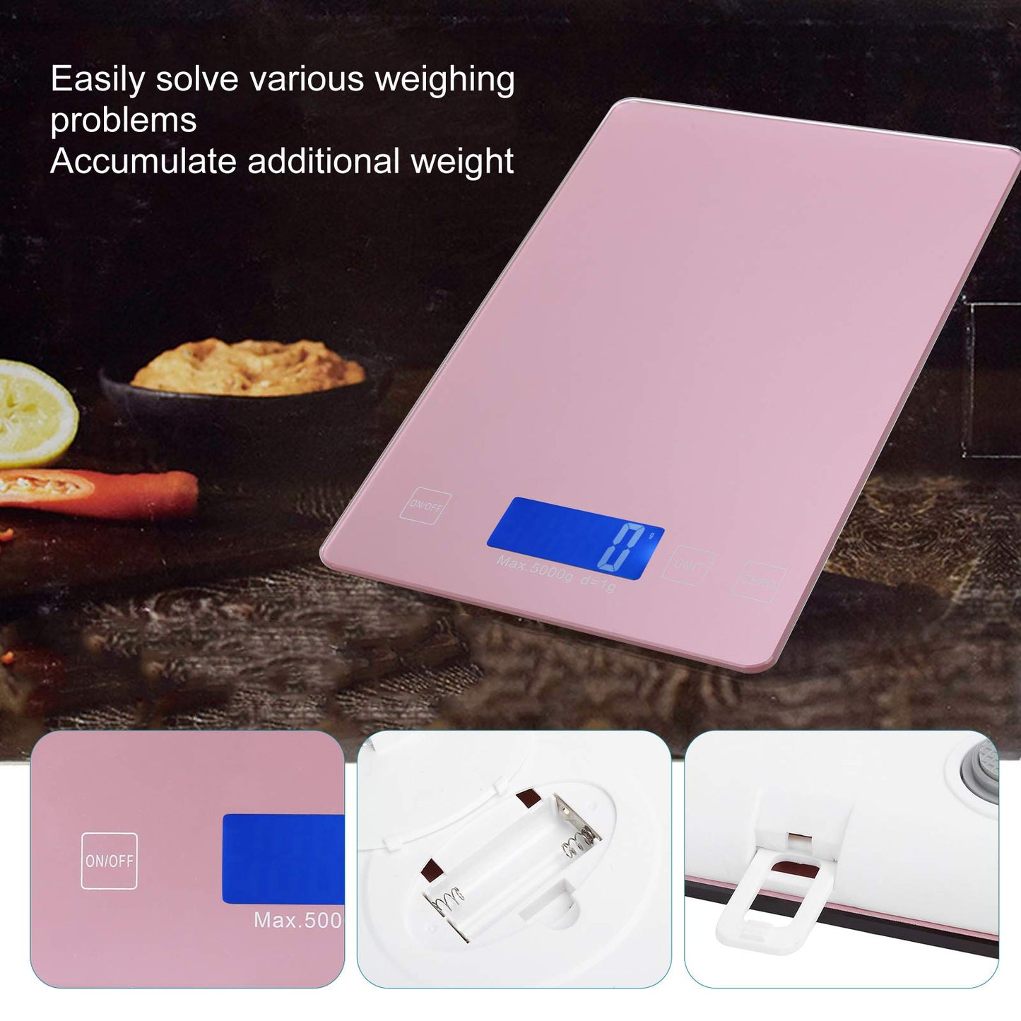 ZJchao Kitchen Precision Electronic Scale, Hair Color Cream Scale, Cake Baking Scale, Hair Dye Cream Digital Scale Kitchen Electronic Scale for Food Coffee Bean