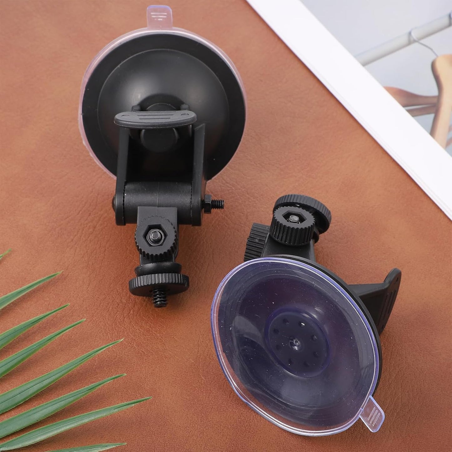 Qulkws 2PCS Dash Cam Suction Cup Mounts, Car Camera Mount, Windshield and Dashboard Suction Cup Mounts, Camera Mount