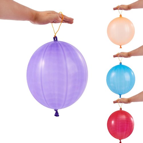 JOYIN 12 Pcs Punch Balloons - Heavy Duty Party Favors for Kids | Fun Birthday Goodie Bag Stuffers