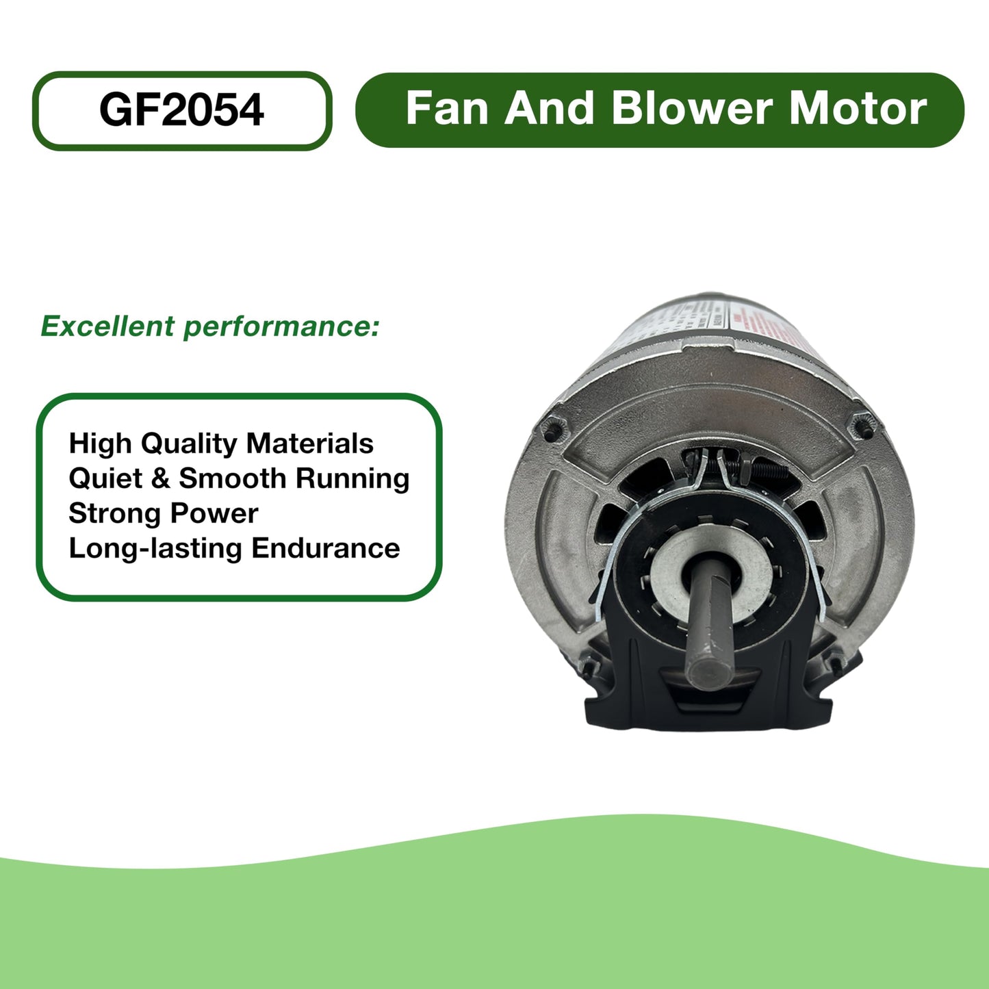 CHIOWO GF2054 Blower Motor 1/2 hp 115 Volts 7.2A 1725 RPM 60Hz 48 Frame Belt Drive Replacement for AO Smith BF2054 Packard 45012 GE 4708 Emerson 8200
