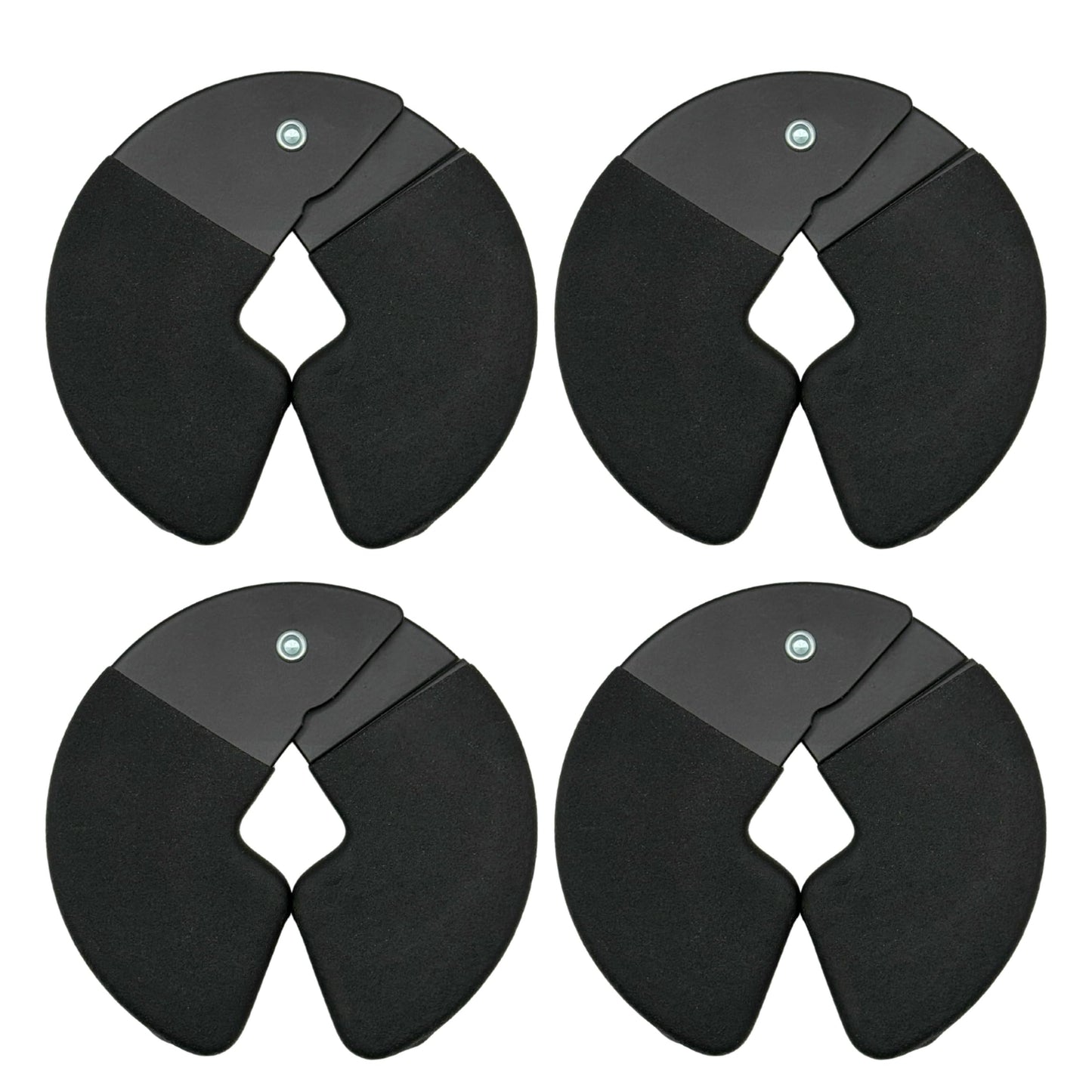 Micro Gainz Dumbbell Fractional 1.25lb Weight Plate, Ideal for Micro Loading, (Choose Color) 4 Piece Fractional Weight Plates, Designed for Dumbbell Training, Made In USA (Black Dip Coated)