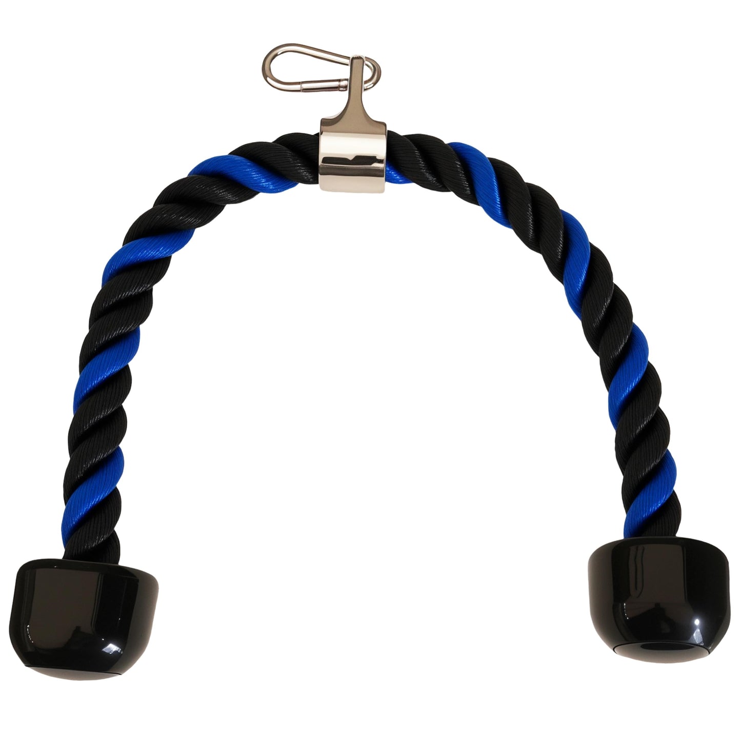 qibylift Tricep Rope Cable Attachments Cable Machine Accessories for Home Gym, 27 Inch Tricep Rope For Pulley System Attachment, LAT Pull Down, Weight Fitness With Pulldown Grips (Blue&Black)
