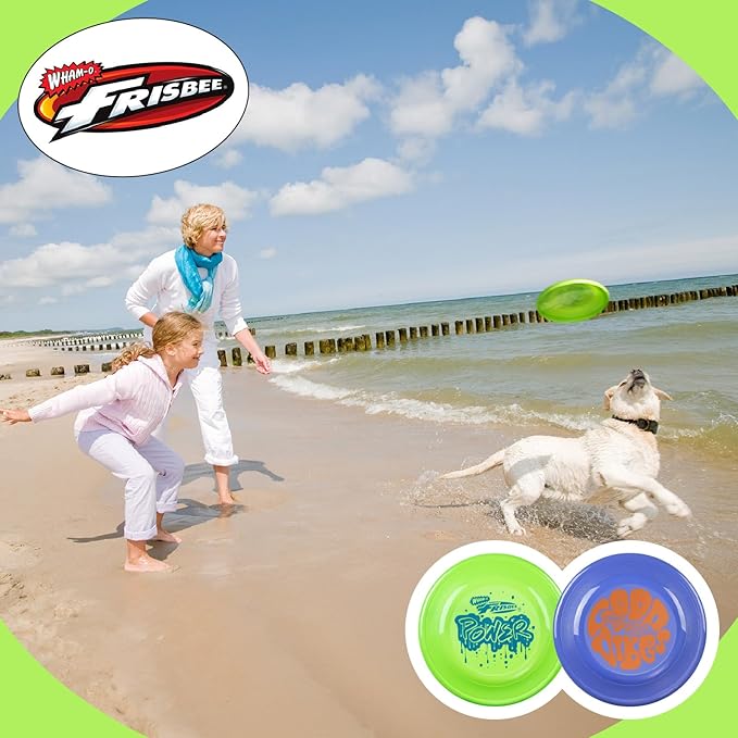 Wham-O Frisbee Fastback Flying Disc, 9.35 Inch Dog-Friendly Lightweight Sports Disc Toy for Outdoor Beach Backyard Games,Team Sports and Family Fun - 100g