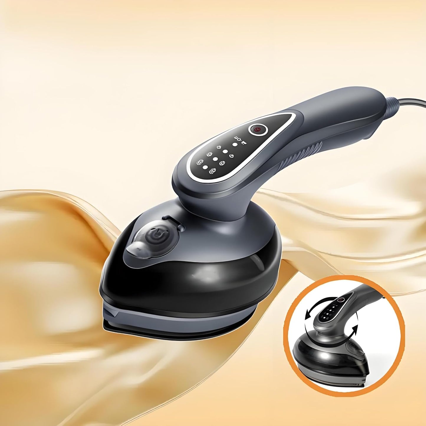 Skiennix Travel Steamer Iron - 1100W Handheld Portable Steamer with 120ml Tank | Fast 25s Heat-Up (Gray)
