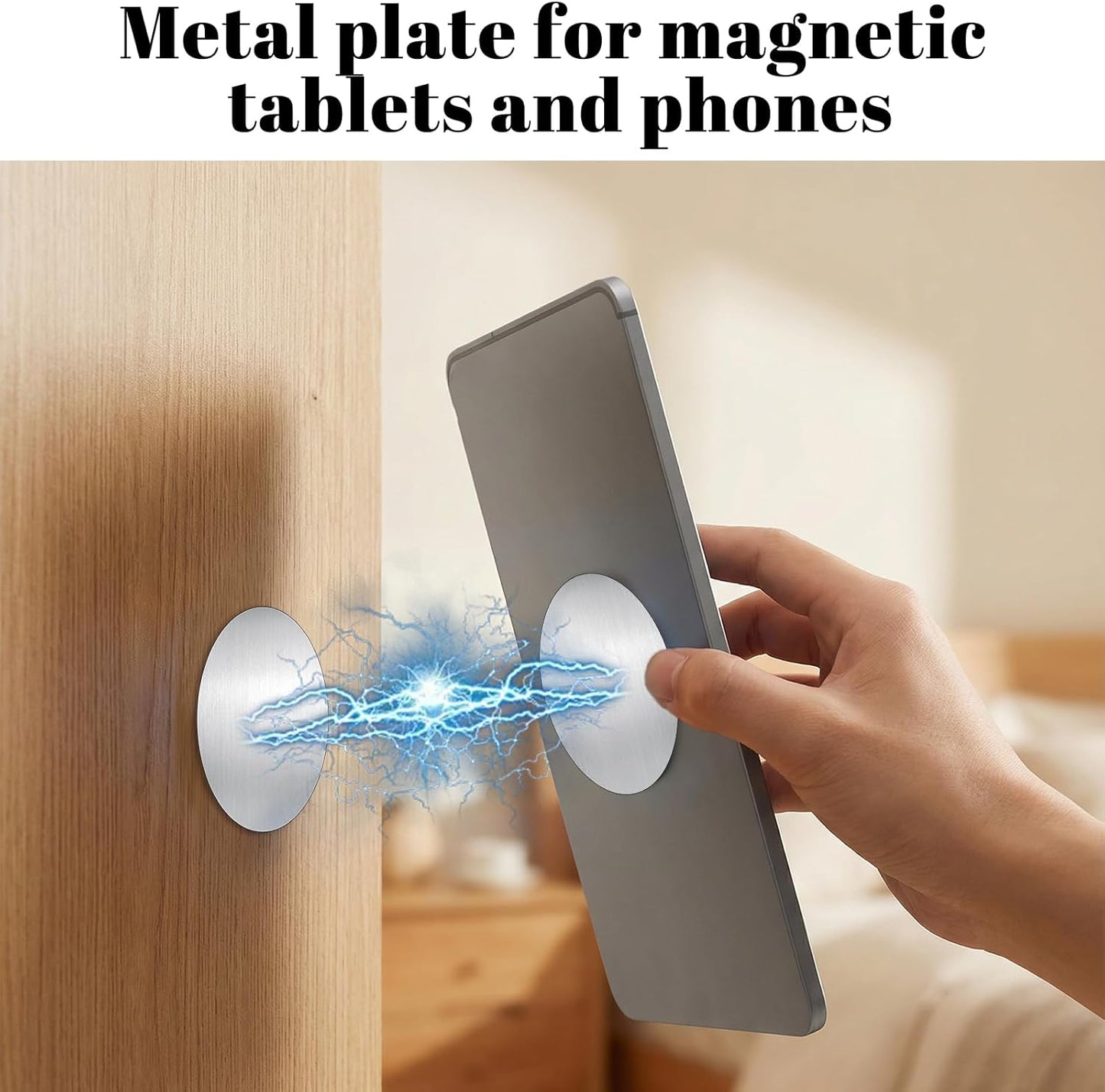 Azefnuhk 14 Pcs Strong Sticker Base for Magnets, Round Magnet, Phone Metal Plates for Magnetic Car Mount, Universal