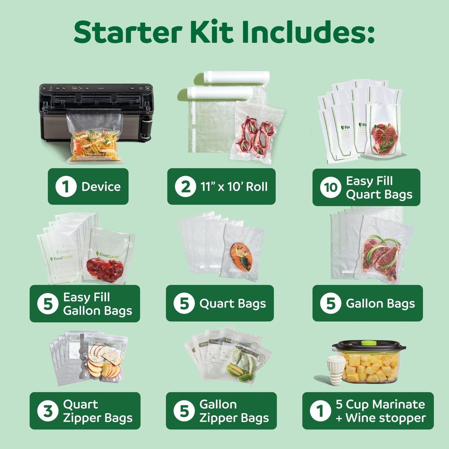 FoodSaver Elite All-in-One Liquid+™ Vacuum Sealer with Bags