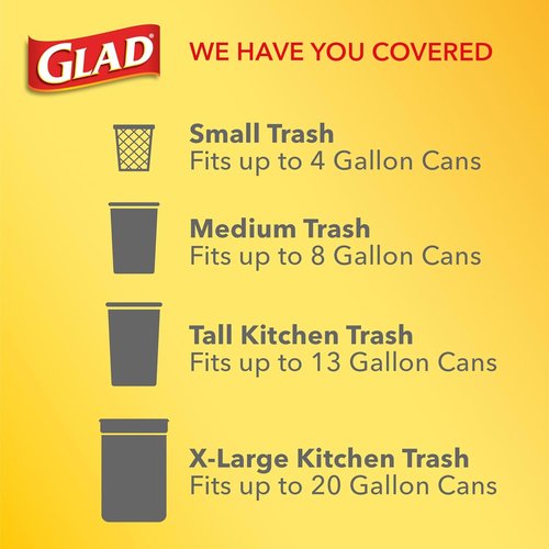 Glad Small Trash Bags - 4 Gallon Odor Resistant with Drawstring | Febreze Beachside Breeze, 34 Count (Pack of 2)