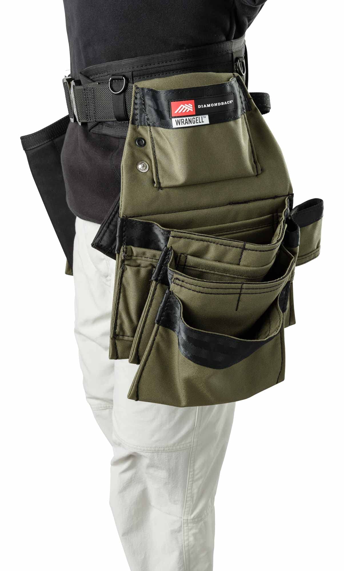 Diamondback Denali 2.0 Tool Belt System - Includes 6″ Diamondback Belt, Hammer & Flat Bar Holsters - Perfect for Carpenters, Framers & Remodelers - Versatile Tool Belts for Men & Women