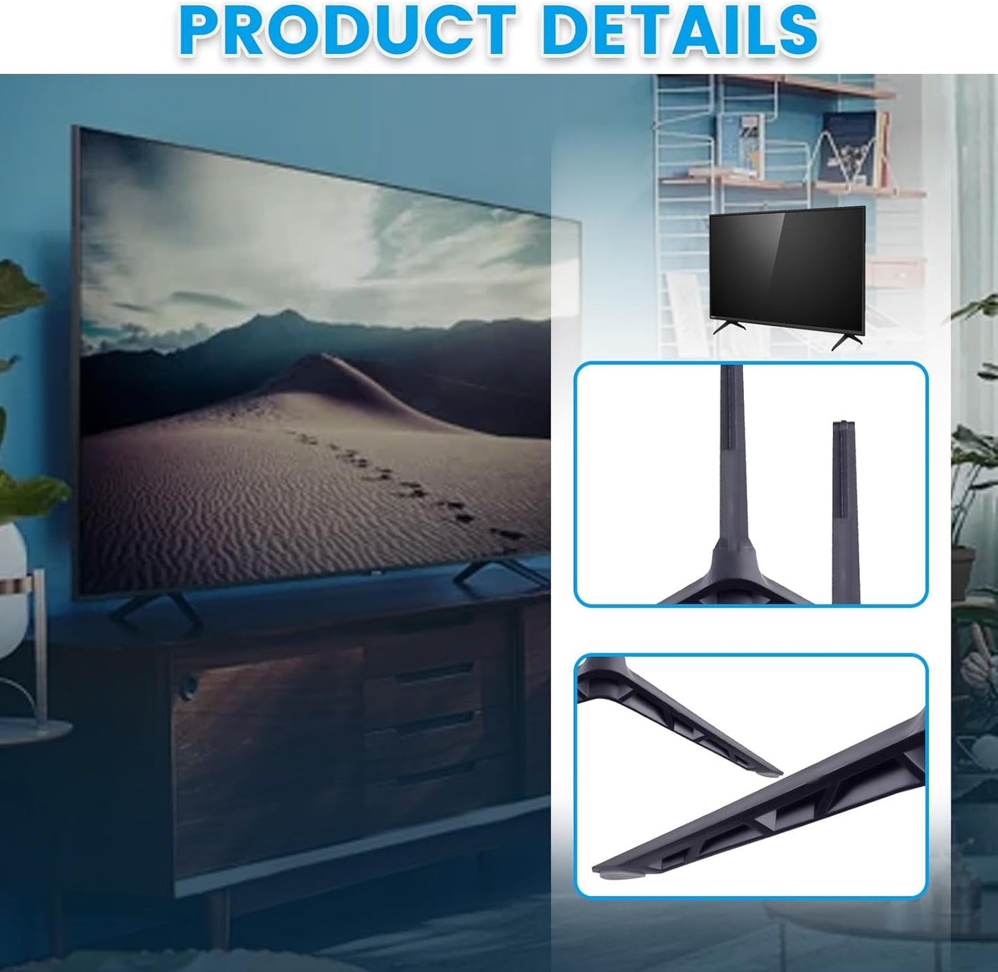 XYgdhqpt D40F-G9 V405-H19, TV Stand Legs (with Screw) Compatible with V-izio and Only Compatible with the Listed Models